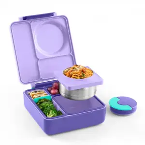 OMIE OMIEBOX lunch box z termosem, lunczówka Purple
