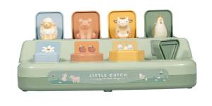 Little Dutch sensoryczna zabawka pop-up Little Farm 8M+