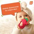 RaZbaby Gryzak Silikonowy na ząbkowanie dla Niemowląt  RaZberry Grip różowy, 3m+ 857371000913 (5).jpg