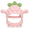 RaZbaby Gryzak Silikonowy na ząbkowanie dla Niemowląt  RaZberry Grip różowy, 3m+ 857371000913 (1).jpg