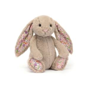 JELLYCAT MASKOTKA PRZYTULANKA Króliczek z Kwiecistymi Uszami Beżowy „Petal” 31 cm