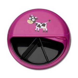 Carl Oscar Small SnackDISC 5 komorowy obrotowy pojemnik na przekąsk Cow