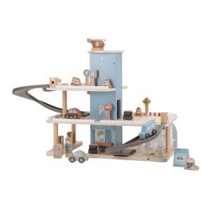 Little Dutch drewniany  Garaż wielopoziomowy FSC z akcesoriami
