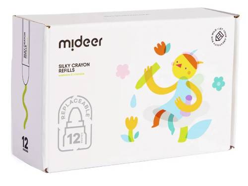 MD4257 Wkłady do miękkich, zmywalnych kredek silky crayons mideer 12 szt. 6936352542575 (1).jpg