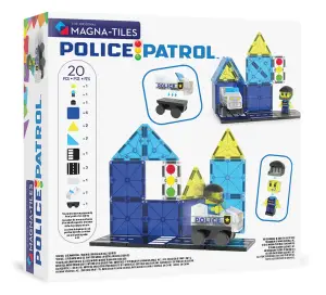 MAGNA-TILES  Klocki Magnetyczne Police Patrol 20 el.