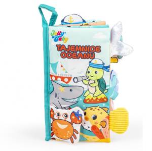 Jolly Baby miękka książeczka sensoryczna Tajemnice oceanu ogonki Dumel 0M+