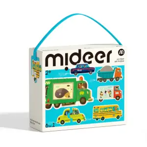 mideer Moje pierwsze puzzle - Transport 6w1 MD1458