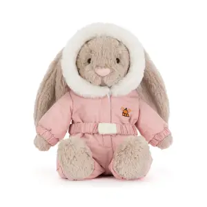 JELLYCAT Beżowy Królik w Kombinezonie Zimowym 31 cm - Pluszowy Króliczek w Stroju Narciarskim - Maskotka Przytulanka 