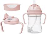 b.box - kubek do picia 3w1, kubek ze słomką, bidon, kubek treningowy 240 ml | Blush