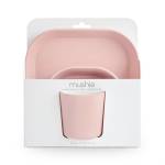 Mushie Zestaw Obiadowy z PP – Square Blush