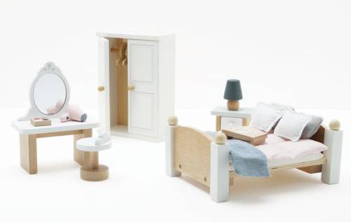 Drewniane mebelki do domku dla lalek sypialnia Daisylane, zestaw Le Toy Van 5060023410571 (5).jpg