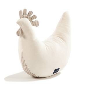 La Millou Poduszka Kura Babci Dany Velvet Bawełna STRIPES BEIGE