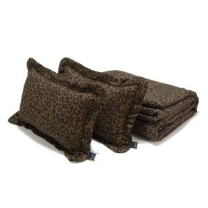 La Millou komplet pościeli bawełnianej roz. XXL / LEOPARD CHOCO by Magdalena Lamparska 
