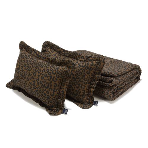 Komplet Pościeli Bawełnianej LEOPARD CHOCO by Magdalena Lamparska (XXL) [152006-BEDSET-CTPT-TY-XXL].jpg
