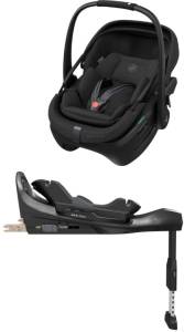 Maxi Cosi Coral Slide PRO 360 - fotelik samochodowy dla niemowląt 40-87 cm, ~0-13 kg, zestaw z bazą | Black Onyx