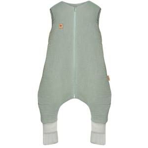 Zaffiro Śpiworek do spania muślinowy with legs 1,5 TOG Malaga 1-2y mint