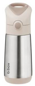 B.Box  stalowy bidon termiczny ze słomką butelka 350 ml / Latte