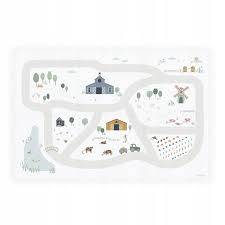 Play & Go - Dwustronna Mata Piankowa EEVAA 3w1 Farm 120x180cm | Play&Go