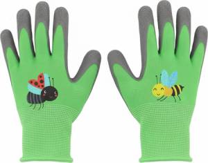 Esschert Design Dziecięce rękawiczki ogrodowe z motywem owadów, 3+