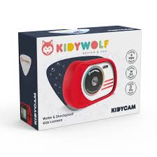 Kidywolf  Wodoodporny aparat dla dzieci  - czerwony