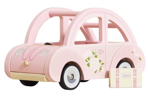 Drewniany różowy samochód retro Sophie, zabawka dla dzieci, auto Le Toy Van 5060023410410 (1).jpg