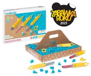 Makedo Zestaw narzędzi do konstruowania DIY  - Discover 126 el.