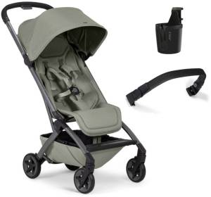 Joolz Aer 2 - lekki wózek spacerowy, wózek do samolotu, zestaw z akcesoriami | Sage Green
