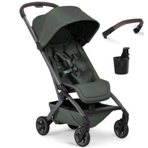 Joolz Aer 2 - lekki wózek spacerowy, wózek do samolotu, zestaw z akcesoriami | Forest Green