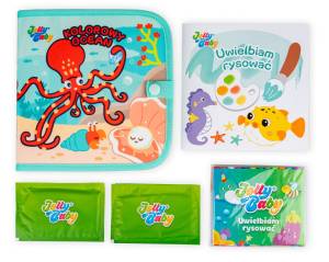  Jolly Baby książeczka sensoryczna do rysowania Kolorowy Ocean 12 mazaków 3+