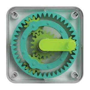  Fat Brain Toy PlayTab Sensoryczny Kwadrat Koła Zębate 12M+