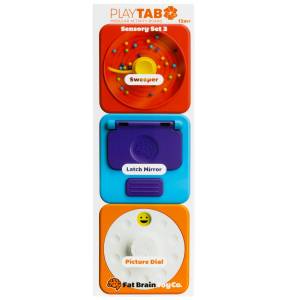  Fat Brain Toy PlayTab Sensoryczne Kwadraty Zestaw 3 Zagarniacz kulek 12M+