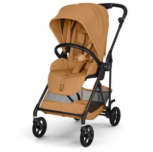 Cybex Melio Carbon wózek spacerowy lekki siedzisko przód tył / Cinnamon Yellow