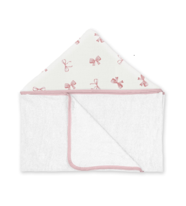 Albero Mio Ręcznik bambusowy BABY Pudrowe kokardki 50x120 