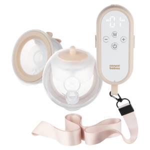 Canpol babies podwójny mobilny Laktator elektryczny muszelkowy beżowy