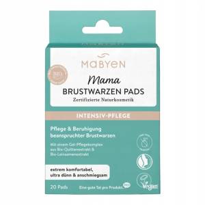 Mabyen Kompresy żelowe na brodawki sutkowe dla mam karmiących  20 sztuk