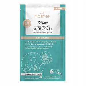 Mabyen Maska na piersi z ekstraktem z kapusty na ból piersi Maseczka  2 szt