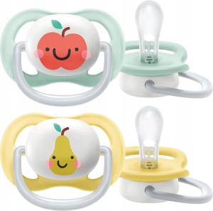  Avent Smoczek silikonowy uspokajający Ultra Air 2 szt. 0-6M 080/17