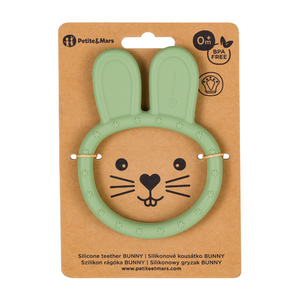 PETITE&MARS Silikonowy gryzak Bunny Sweet Pea 0m+