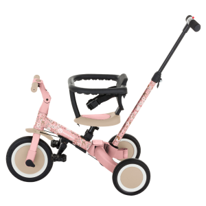 Petite&Mars Turbo - wielofunkcyjny rowerek trójkołowy 5w1 | LE Rosy Wilderness