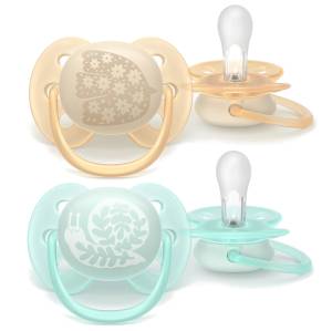  Philips Avent smoczek silikonowy uspokajający Ultra Soft 0-6M 2 szt. 091/41