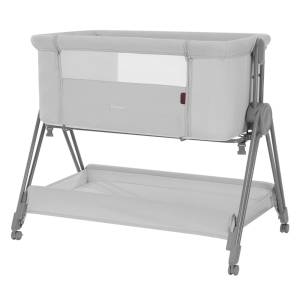 Carrello Gracia łóżeczko dostawne na kółeczkach / Cool Grey
