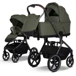 MyJunior wózek wielofunkcyjny 2w1 MAVI ze składaną gondolą /  Olive Green