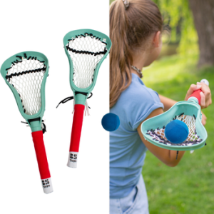 BS Toys, Zestaw rakietek z miękką piłką do LACROSSE, outdoor