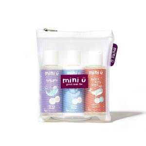 MINI-U PODRÓŻNY ZESTAW KOSMETYKÓW DLA DZIECI Z KOSMETYCZKĄ TRAVEL SIZE