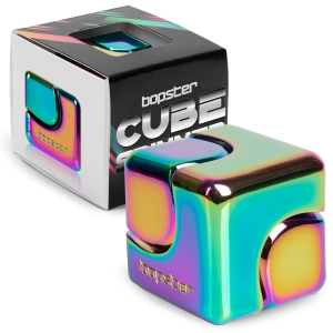bopster Fidget Cube Spinner - Wielokolorowy/Metaliczny