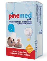 Pinemed pieluszka dziecięca z woreczkiem do pobierania moczu, 11 kg+, 1 szt.  