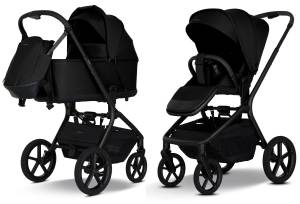 My Junior MAVI wózek dziecięcy wielofunkcyjny zestaw 2w1 /  Pure Black