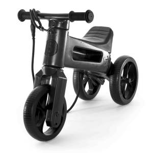 FWRider Super Sport  Rowerek biegowy Jeździk 2w1  + Pasek do noszenia / Black