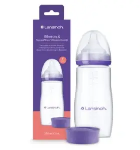 Lansinoh Lansinoh Butelka do karmienia ze smoczkiem F Natural Wave 330ml