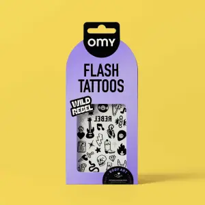 OMY ZMYWALNE TATUAŻE 46 SZT. - ROCK